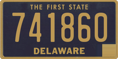 DE license plate 741860