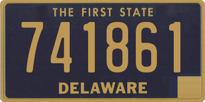 DE license plate 741861