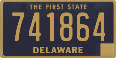DE license plate 741864