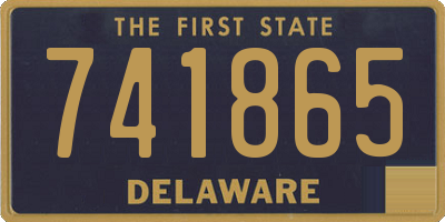 DE license plate 741865