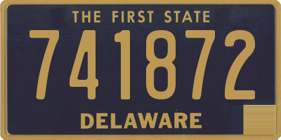 DE license plate 741872