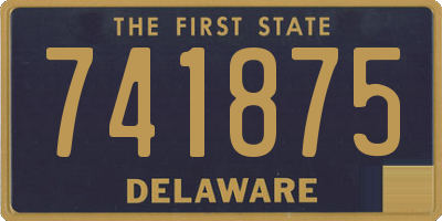 DE license plate 741875