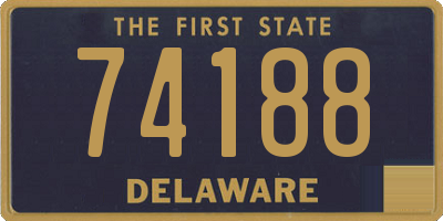 DE license plate 74188