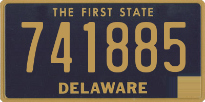 DE license plate 741885