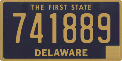DE license plate 741889