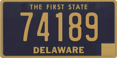 DE license plate 74189