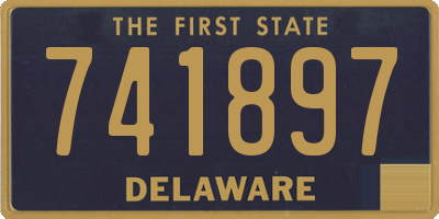 DE license plate 741897