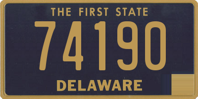 DE license plate 74190