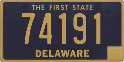 DE license plate 74191
