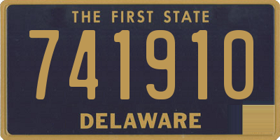 DE license plate 741910