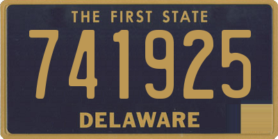 DE license plate 741925