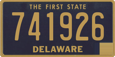 DE license plate 741926