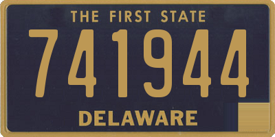 DE license plate 741944