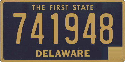 DE license plate 741948
