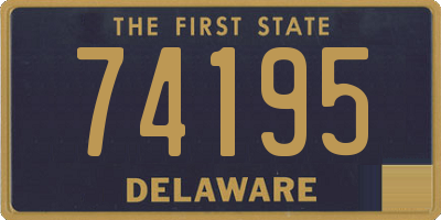 DE license plate 74195