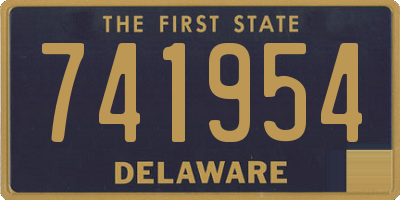 DE license plate 741954