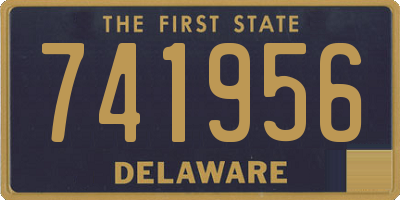 DE license plate 741956