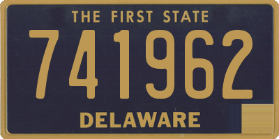 DE license plate 741962