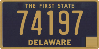 DE license plate 74197