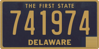 DE license plate 741974