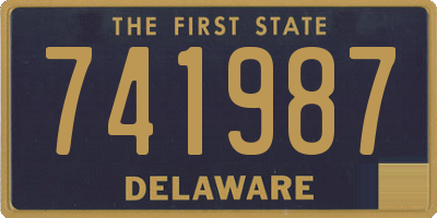 DE license plate 741987