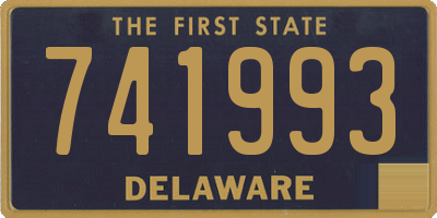 DE license plate 741993