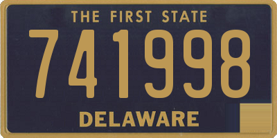 DE license plate 741998
