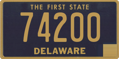 DE license plate 74200