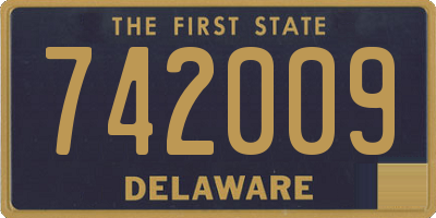 DE license plate 742009