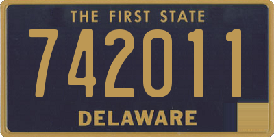 DE license plate 742011