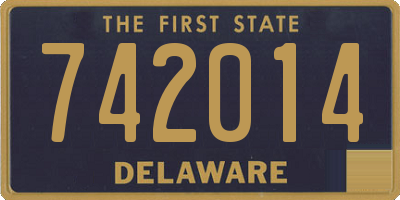 DE license plate 742014