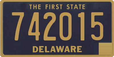 DE license plate 742015