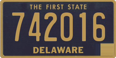 DE license plate 742016