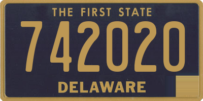 DE license plate 742020
