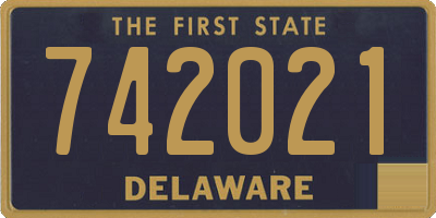 DE license plate 742021