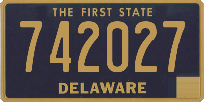 DE license plate 742027
