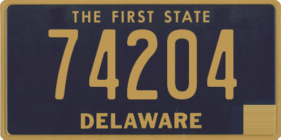 DE license plate 74204