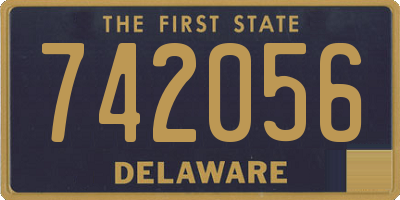 DE license plate 742056