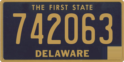 DE license plate 742063