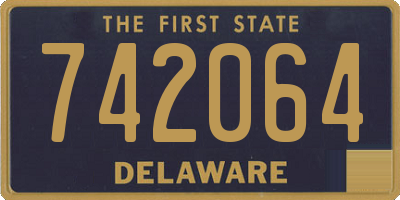DE license plate 742064