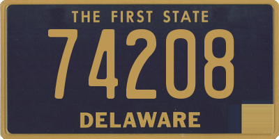 DE license plate 74208