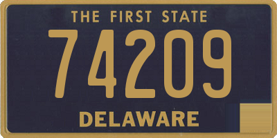 DE license plate 74209