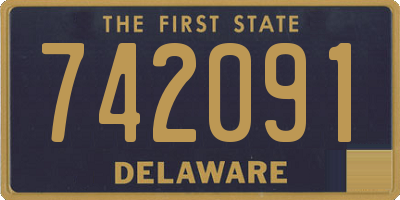DE license plate 742091