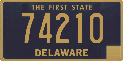 DE license plate 74210