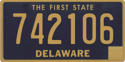 DE license plate 742106
