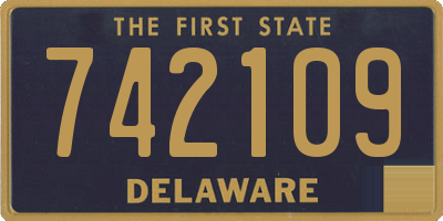 DE license plate 742109