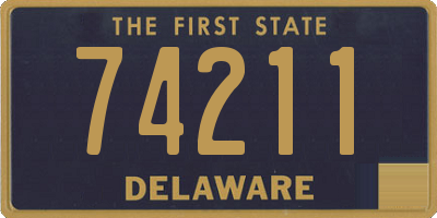 DE license plate 74211