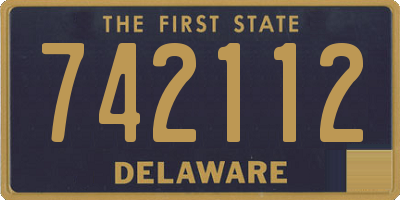 DE license plate 742112
