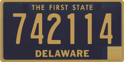DE license plate 742114
