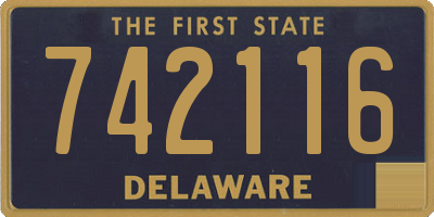 DE license plate 742116